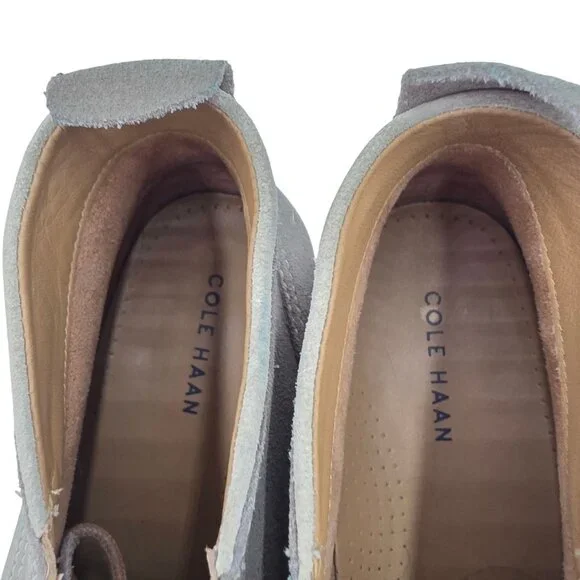 Cole Haan Ogden Stitch Suede Chukka Boots Taupe Tan Dress Casual Shoes Mens 9M - Picture 7 of 11